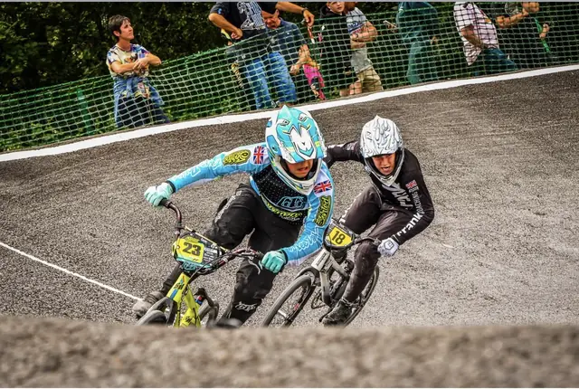 Wheel to wheel through the berm